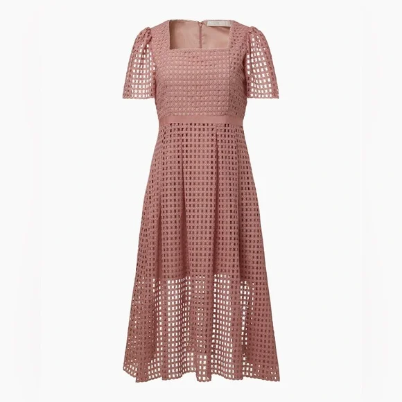 Rachel Parcell Lace Midi Dress with Ruffle - NWT